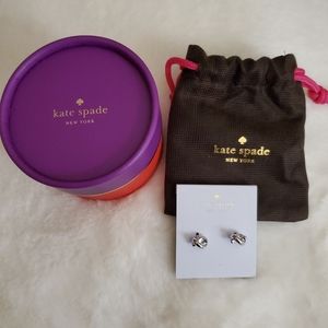 Kate Spade Sailor's Knot Silver Pierce Earrings